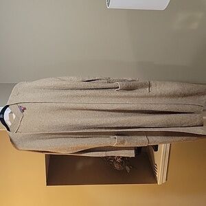 Tan long cardigan